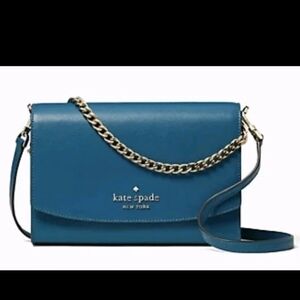 Kate Spade Carson Convertible Crossbody Bag,Dark Peacock Blue With Matching